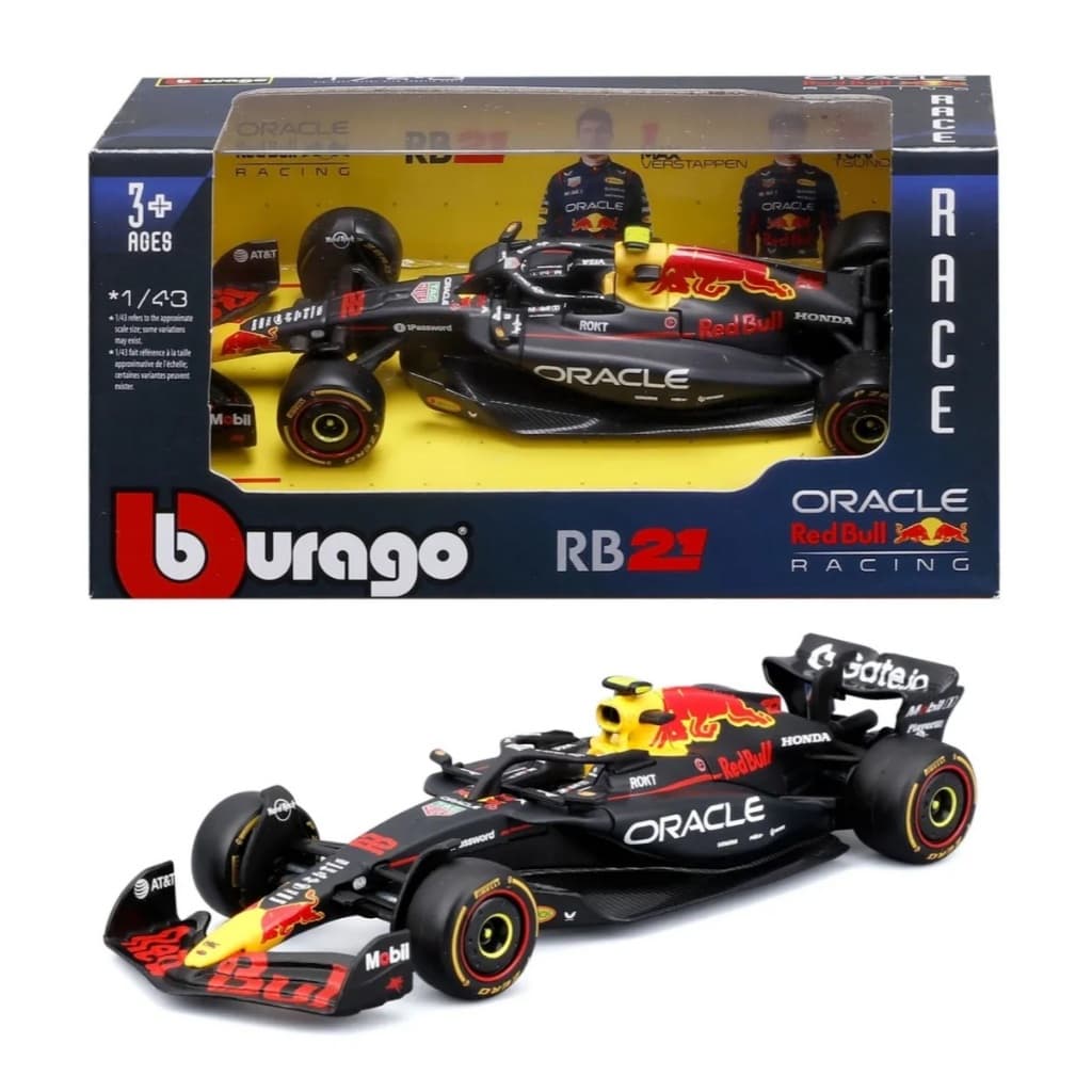 Carrinho em Miniatura Corrida Fórmula 1 Red Bull Racing 21 Yuki Tsunoda