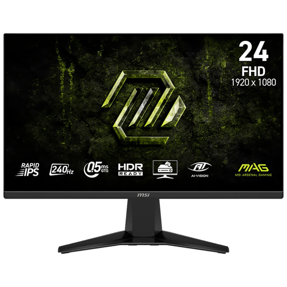 Monitor Gamer MSI MAG 245F X24 23.8" 240HZ IPS FreeSync Premium 9S6-3BC81M-004