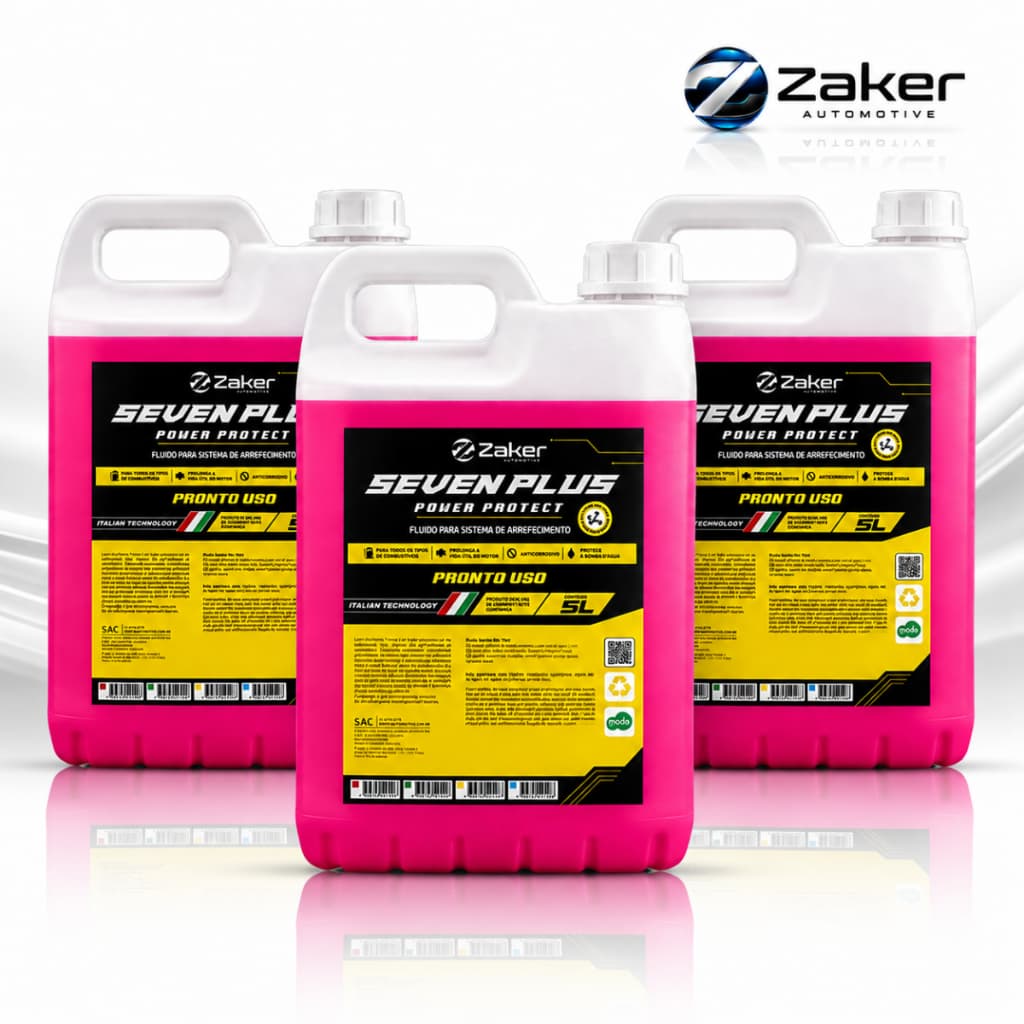 Kit 3 Aditivo Arrefecimento Rosa Zaker 15 Litros Pronto Uso Hb20