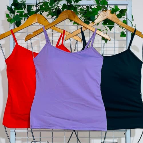 Blusa Regata Feminina Suplex Poliamida Com Bojo Removível Blusinha de Alcinha Regulável Básica Verão