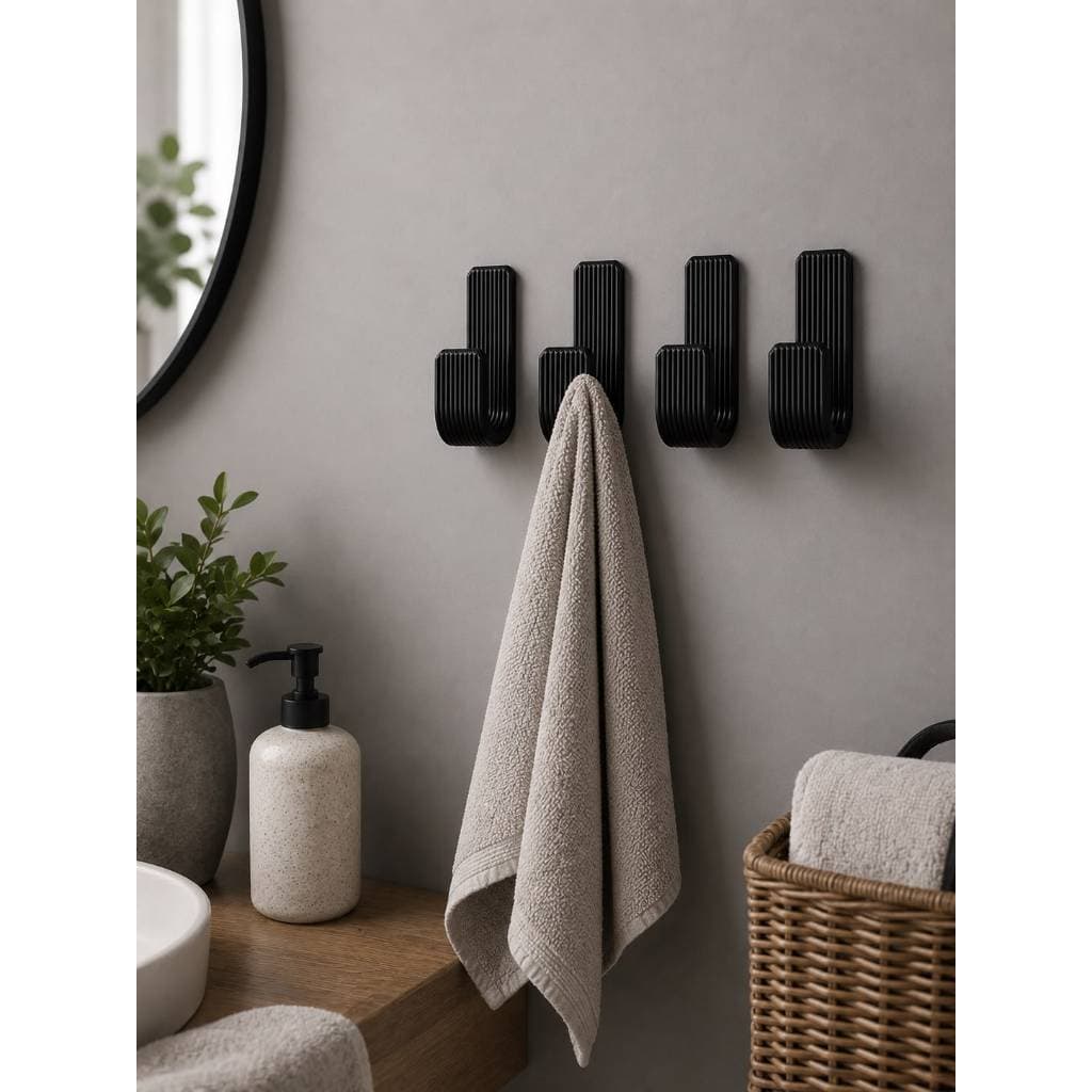 Gancho parede adesivo 3M Kit 6 Cabides Multiuso Parede Sem Furo Cozinha Banheiro Quarto Organizador