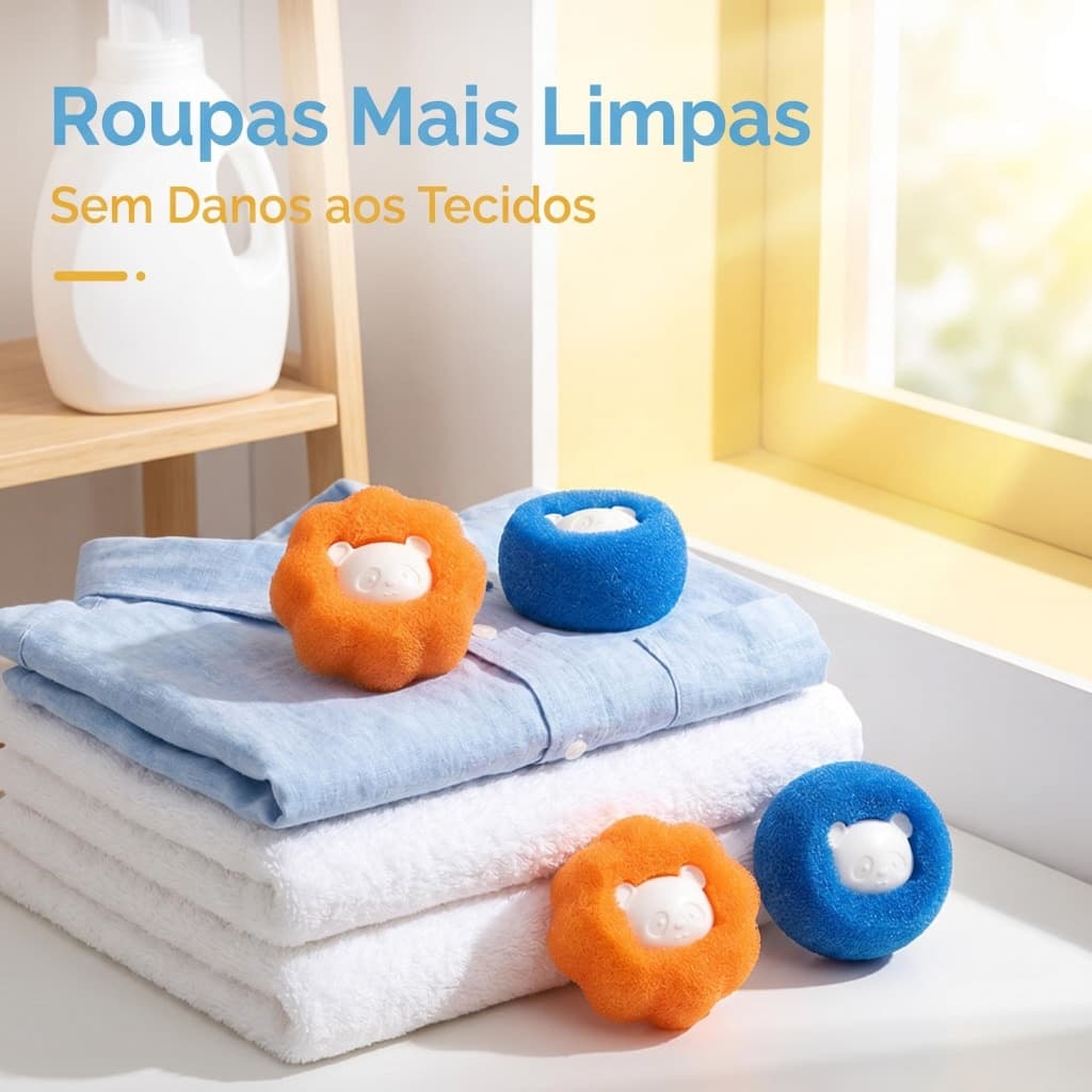Bola Removedora de Fiapos para Máquina de Lavar