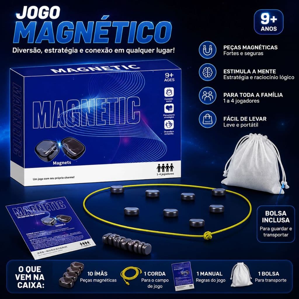 Kit 20 Jogo De Xadrez Magnético Tabuleiro De Pedra Magnética Batalha Educacional Para Multiplayer Para Casa