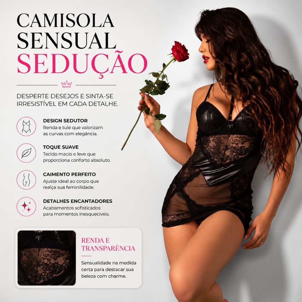 Camisola Com Bojo Em Tule Liso e Cirre Cor Preta