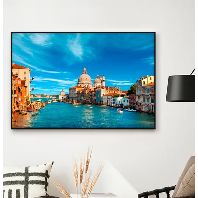 Quadro sem Vidro Paisagem Cidade de Veneza Itália Quadro Decorativo