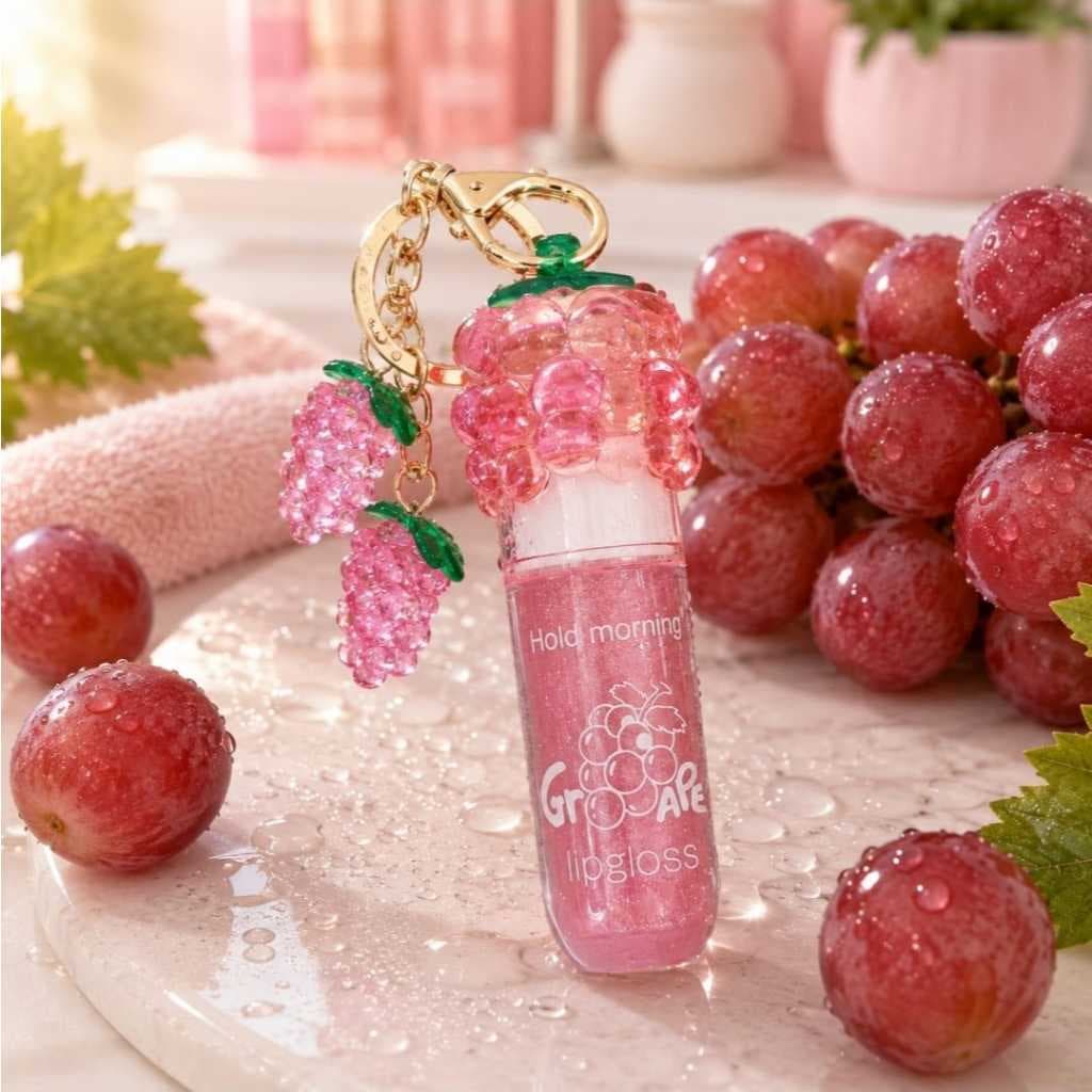 Gloss Labial  com Glitter Uva Hidratante com Chaveiro
