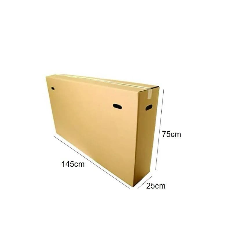 Caixa de Papelão Reforçada 145x75x25cm para TV Bicicletas até aro 29 Espelhos Quadros Mudanças