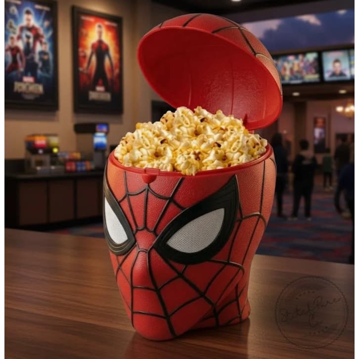 Balde de Pipoca Homem-Aranha Porta Pipoca Geek Decorativo