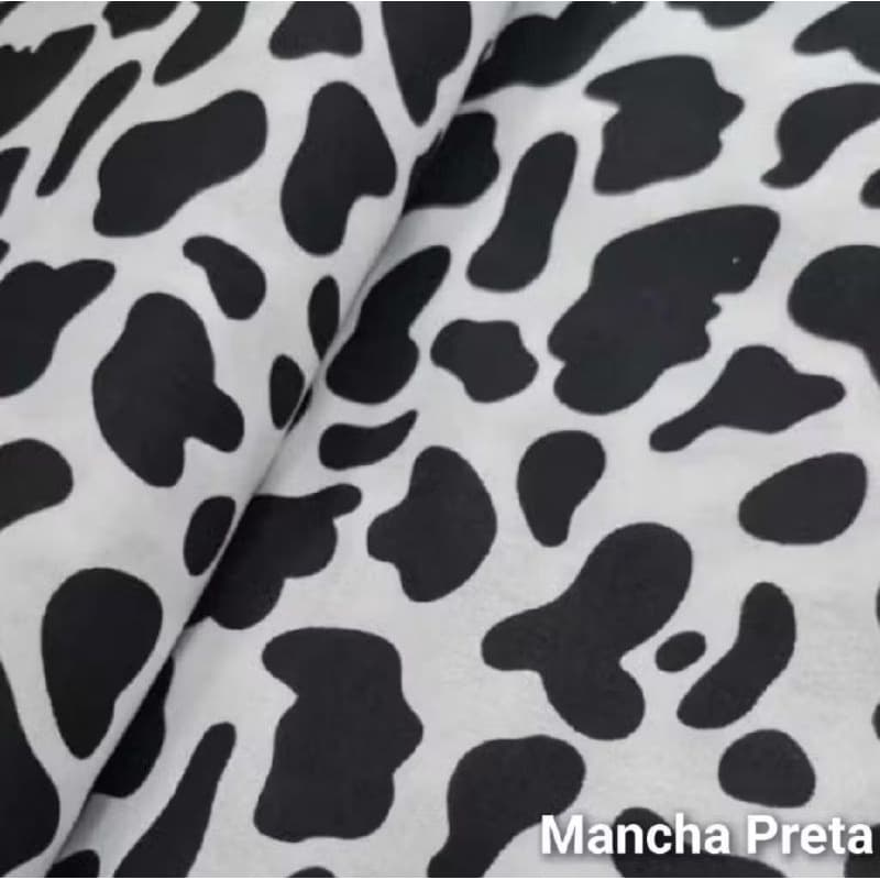 Tecido tricoline Mancha da vaca