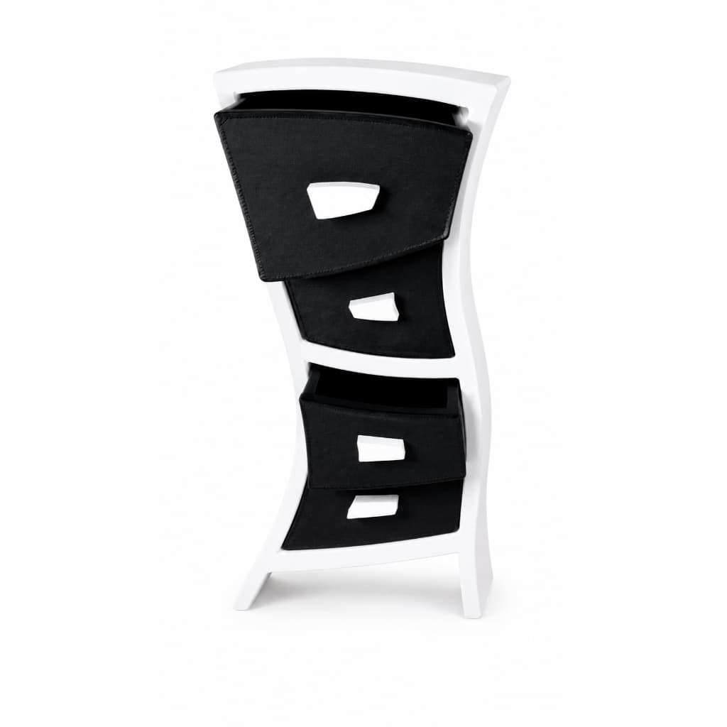 Organizador WaveBox 4 Gavetas em Impressão 3D Porta Objetos Multiuso para Escritório Maquiagem Bancada