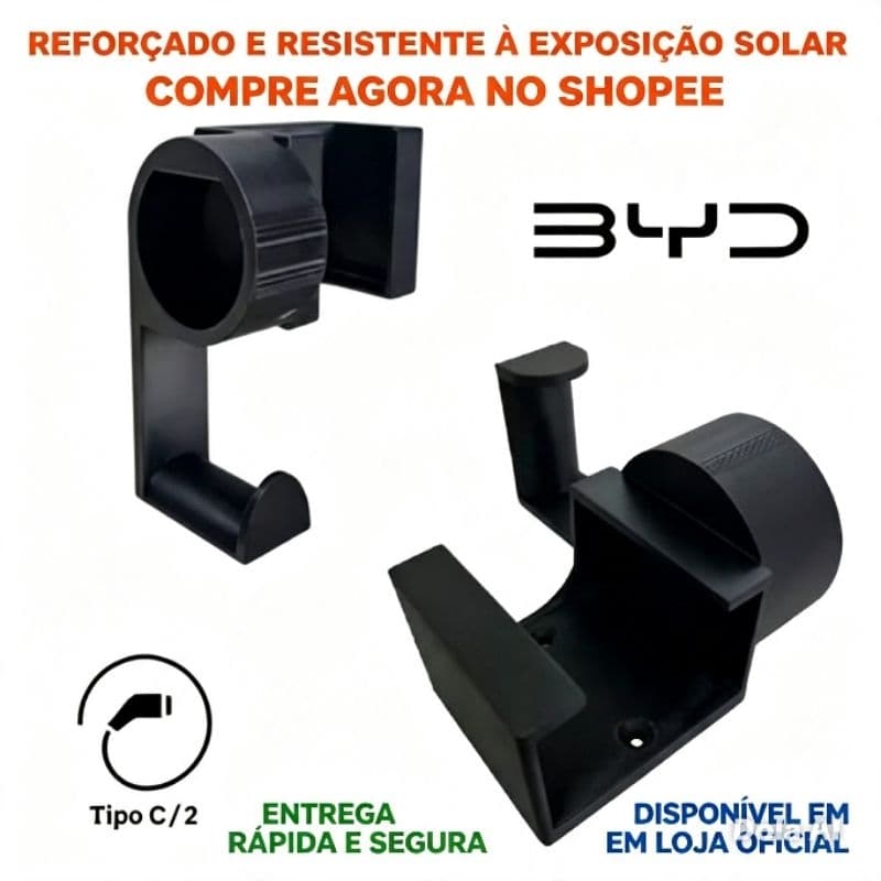 Suporte Carregador Carro Elétrico Para BYD Dolphin, BYD Song Plus. BYD Song Pro ,BYD Yuan Plus.,BYD Seal +Kit de Fixação