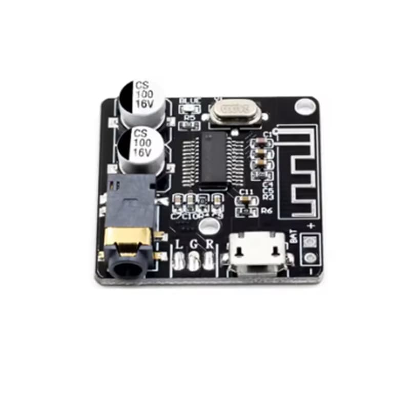 Módulo Bluetooth 5.0 VHM-314 Receptor Áudio Estéreo P2 AUX USB 5V Som Automotivo Amplificador