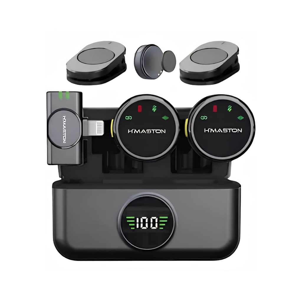Microfone Sem Fio Duplo H’Maston MK19 USB-C
