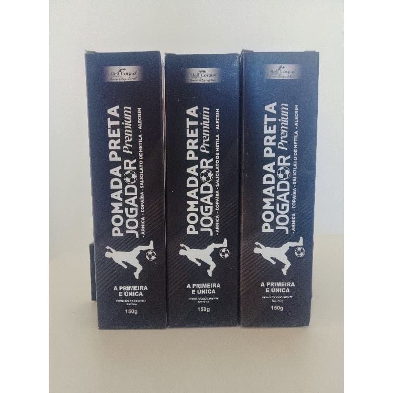 POMADA PRETA JOGADOR PREMIUM DERMATOLÓGICAMENTE TESTADA