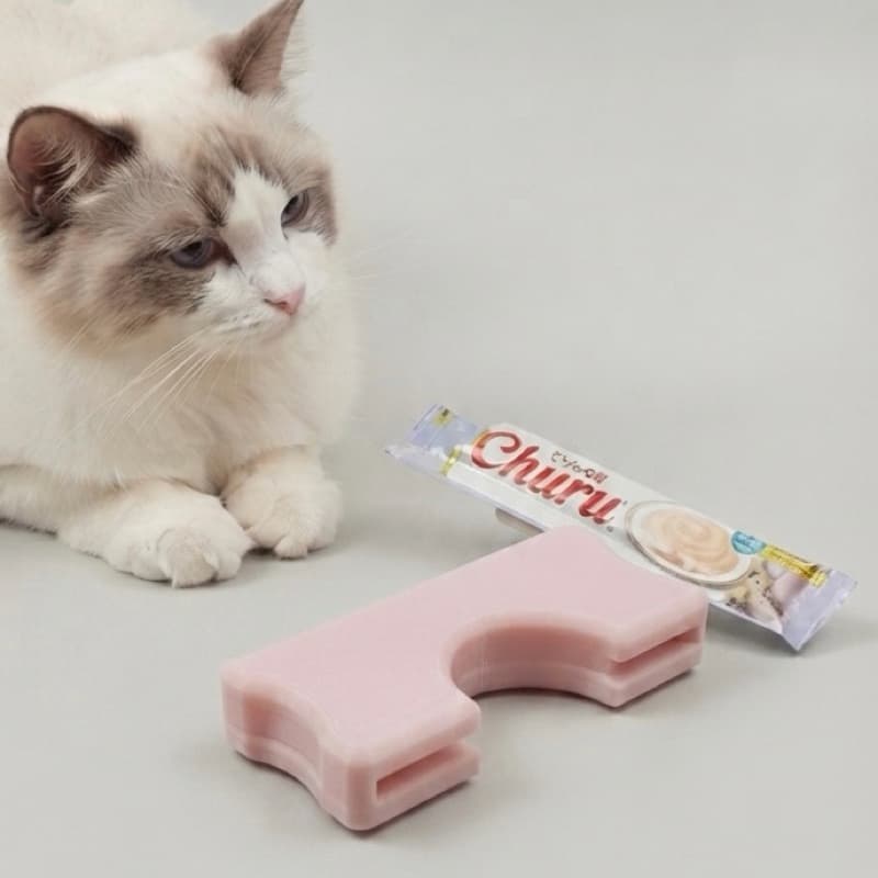 kit Espremedores de sachê petisco pet cremoso cachorro gato churu com 3 unidades
