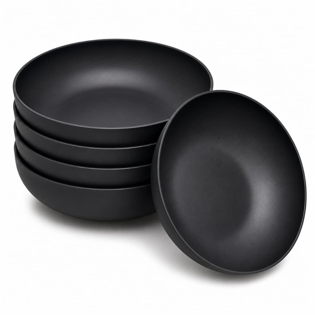 KIT 6 PRATOS PLÁSTICO FUNDO DE JANTAR RESISTENTE NÃO QUEBRA PODE IR NO MICROONDAS E LAVA LOUÇA LIVRE DE BPA