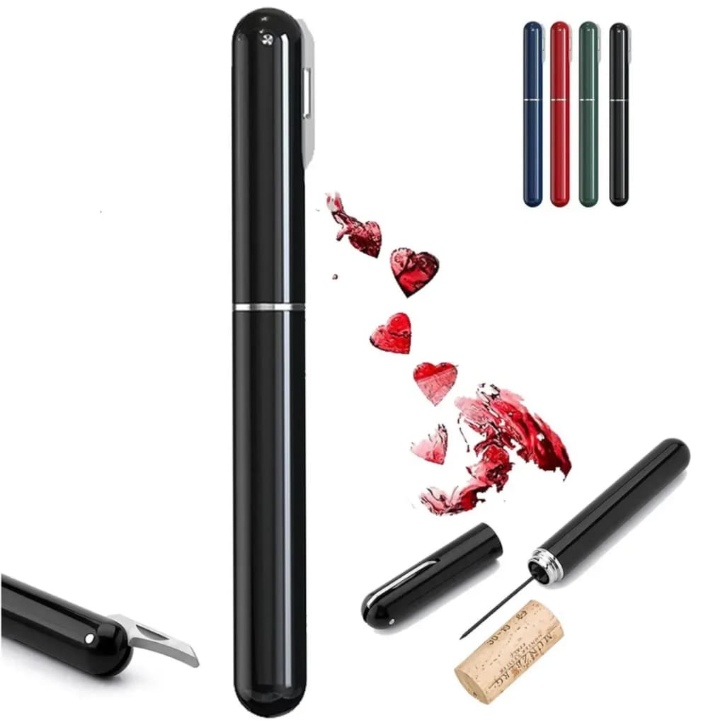 Abridor De Vinho Saca Rolhas Pneumático Pressão De Ar Agulha Portátil Bomba Manual Garrafa Vinho Acessório Bar Cozinha 1