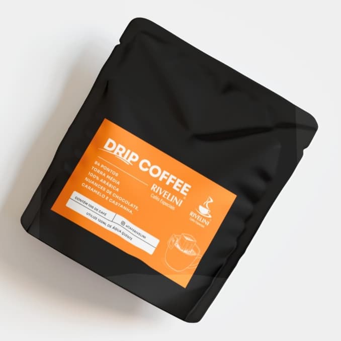 Drip Coffee Café Especial 100% Arábica em Sachê 10g | Rivelini Unidade