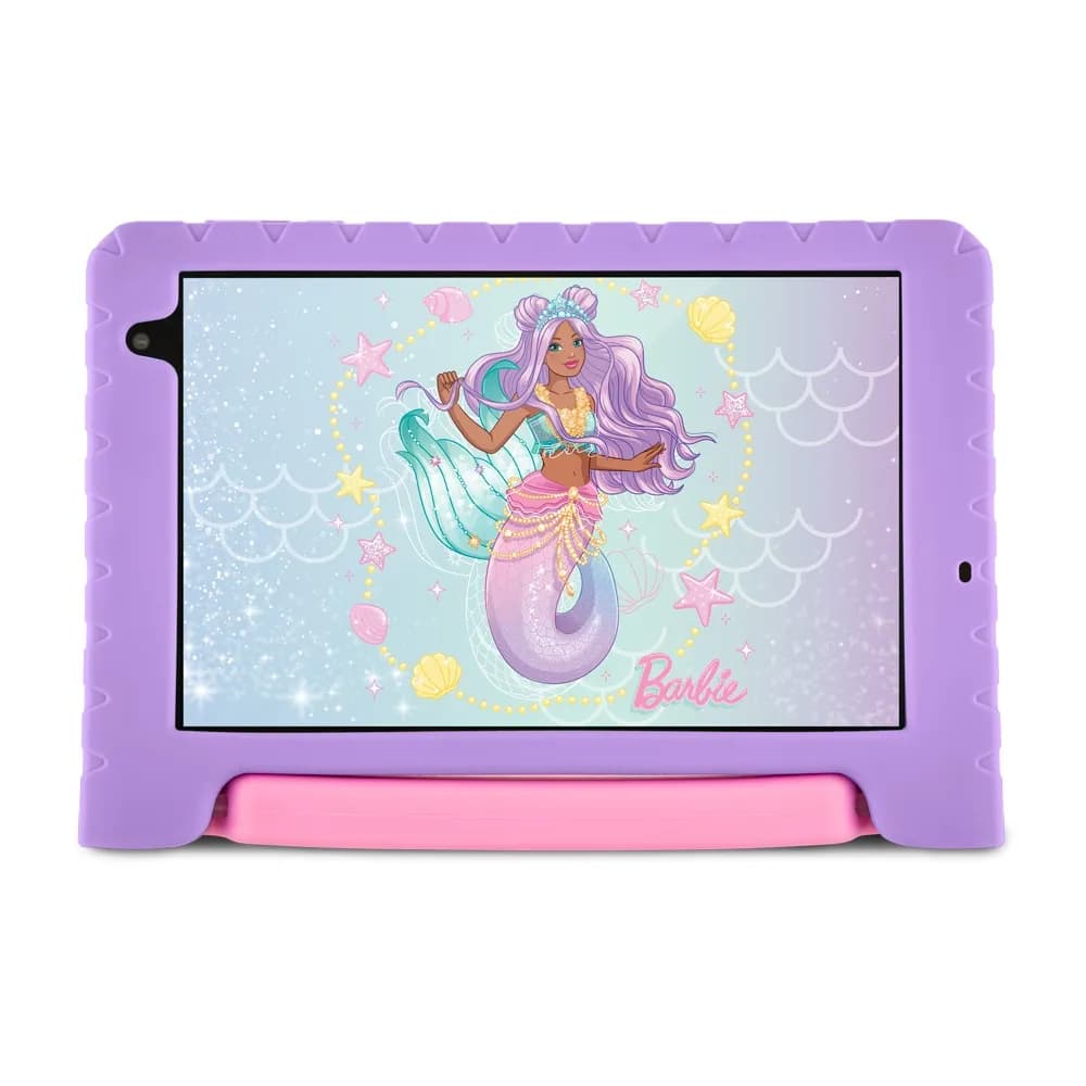 Tablet Infantil Barbie M8 8" Wi-Fi 64GB 4GB RAM Android 13 Octa-Core Case Protetora Rosa NB434