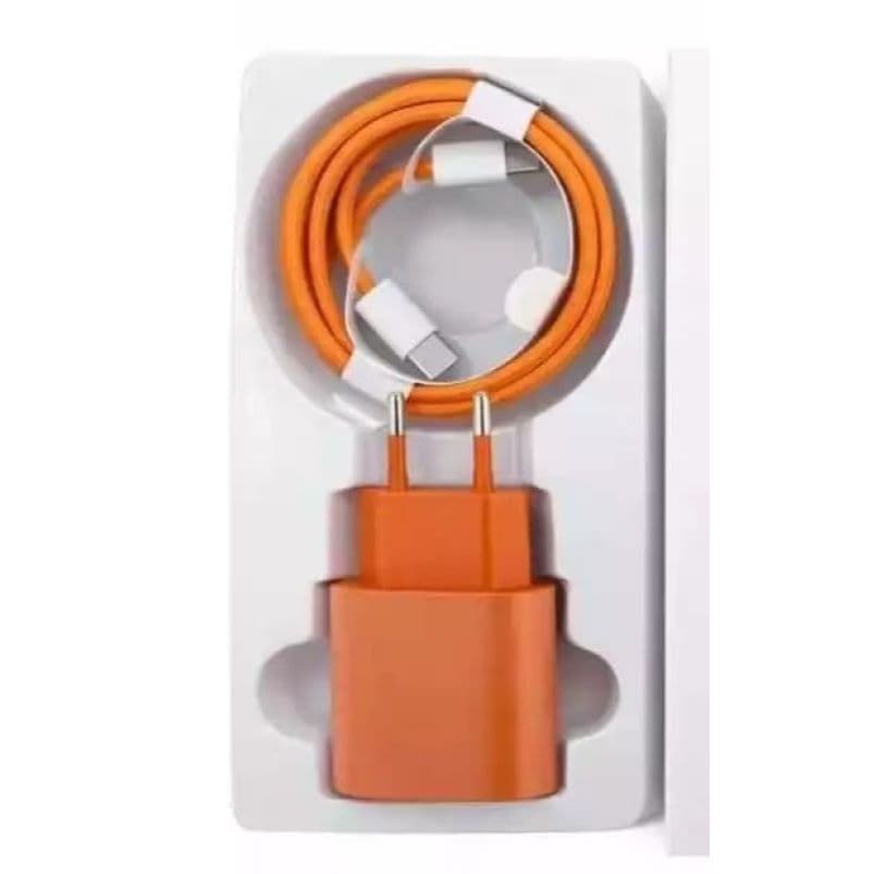 Carregador 40w Turbo Completo Fonte USB C e Cabo Tipo C