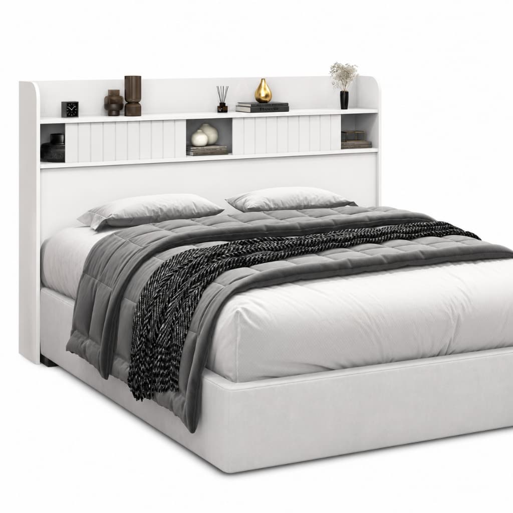 Cabeceira para Cama Solteiro Dubai Vita - Com Prateleira Moderna