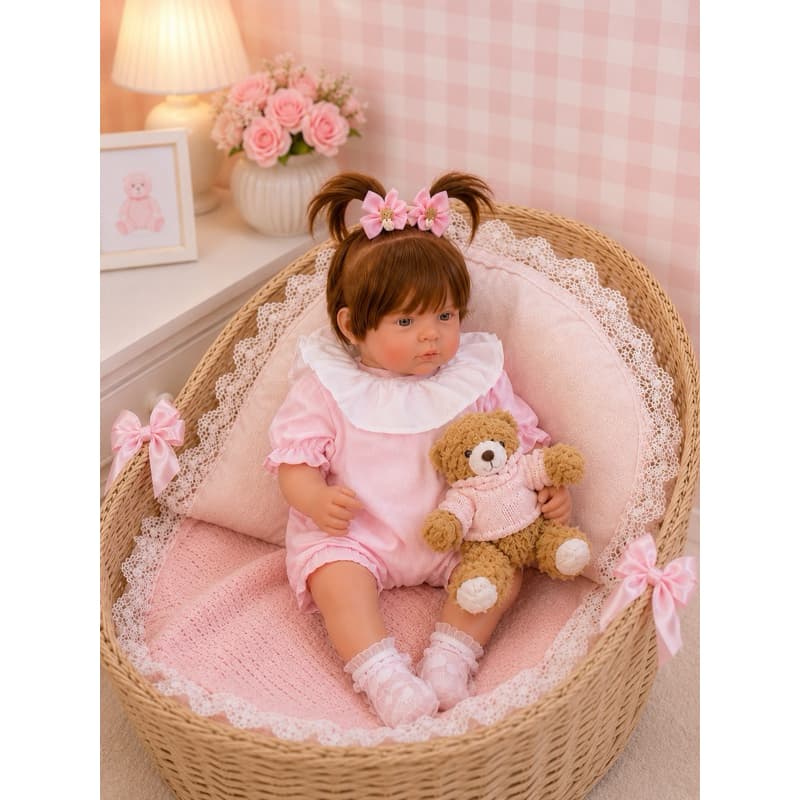imperdivel bebe reborn molinha corpo de tecido olho azul  com enxoval fofinha branquinho