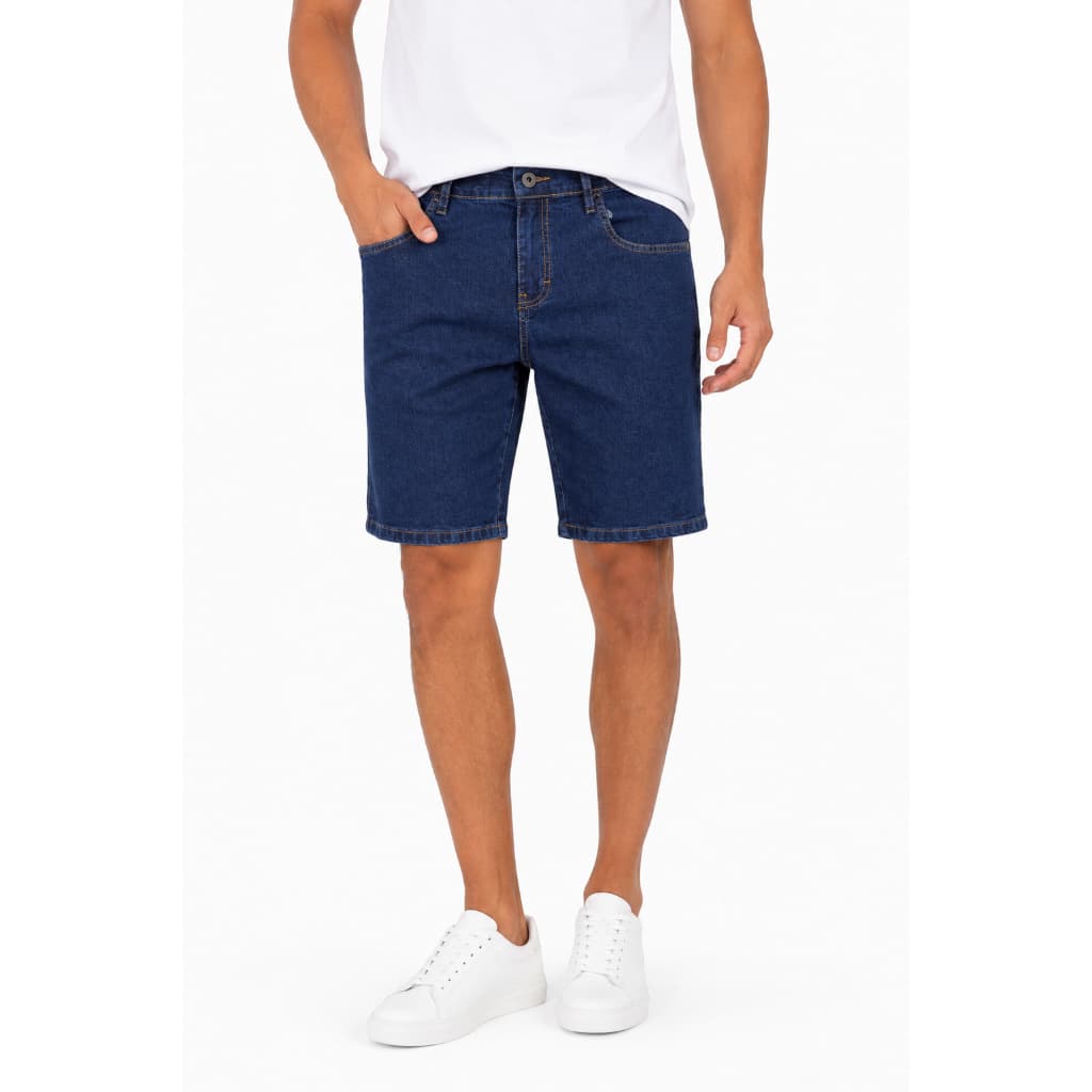 Bermuda Jeans Masculina Ogochi Slim Com Elastano Casual