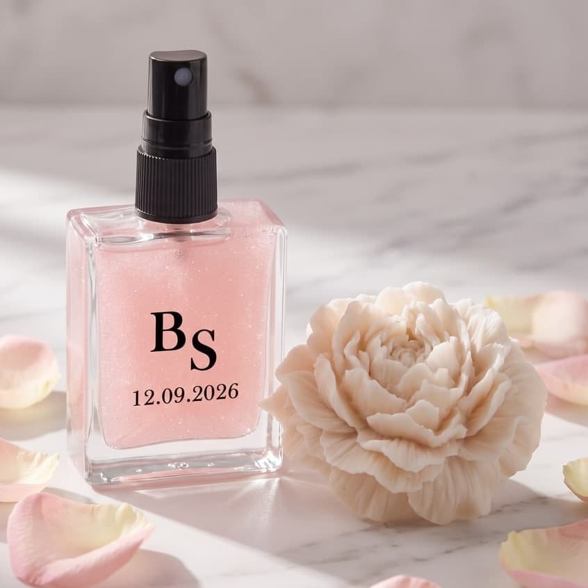 Kit Body Splash 50ml Vela Peônia Presente Feminino Personalizado Para Madrinhas