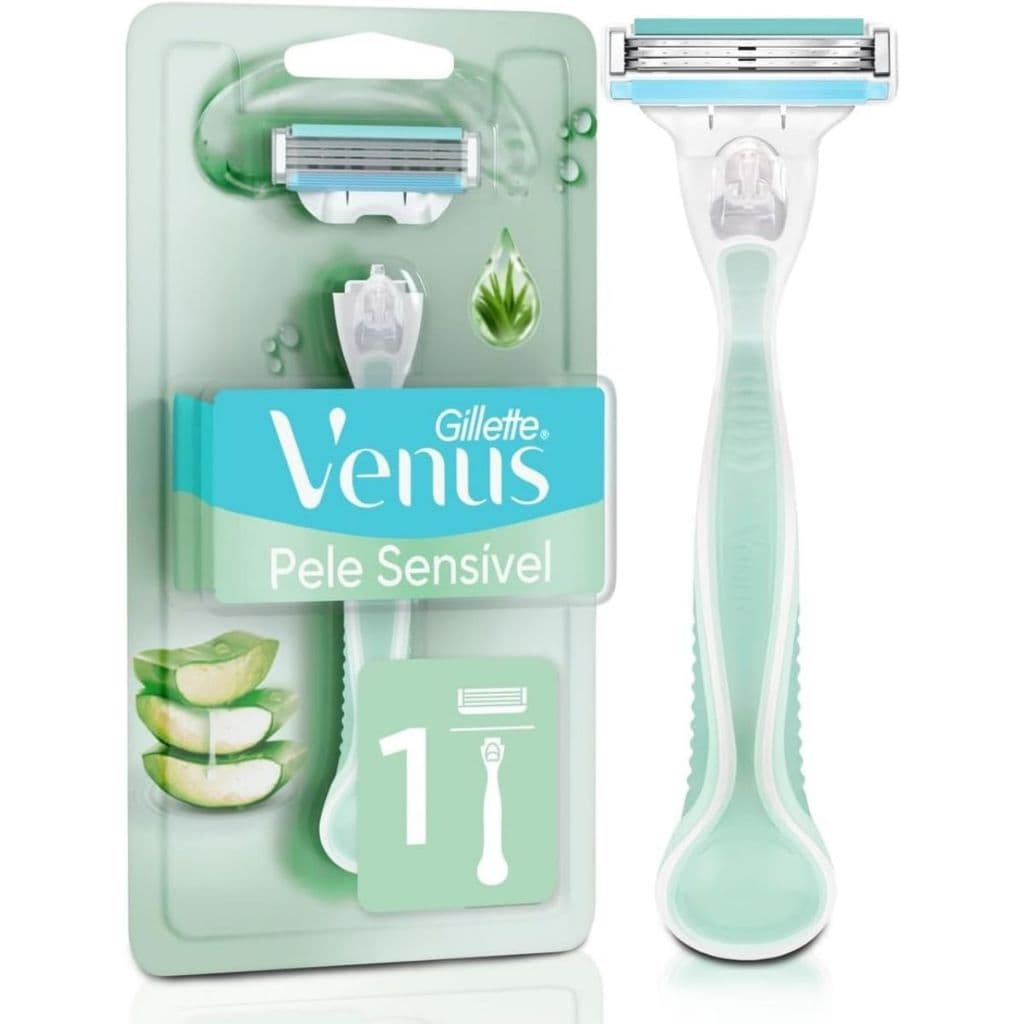Gillette Venus Pele Sensível Aparelho de Depilar com Aloe Vera - 1 Unidade