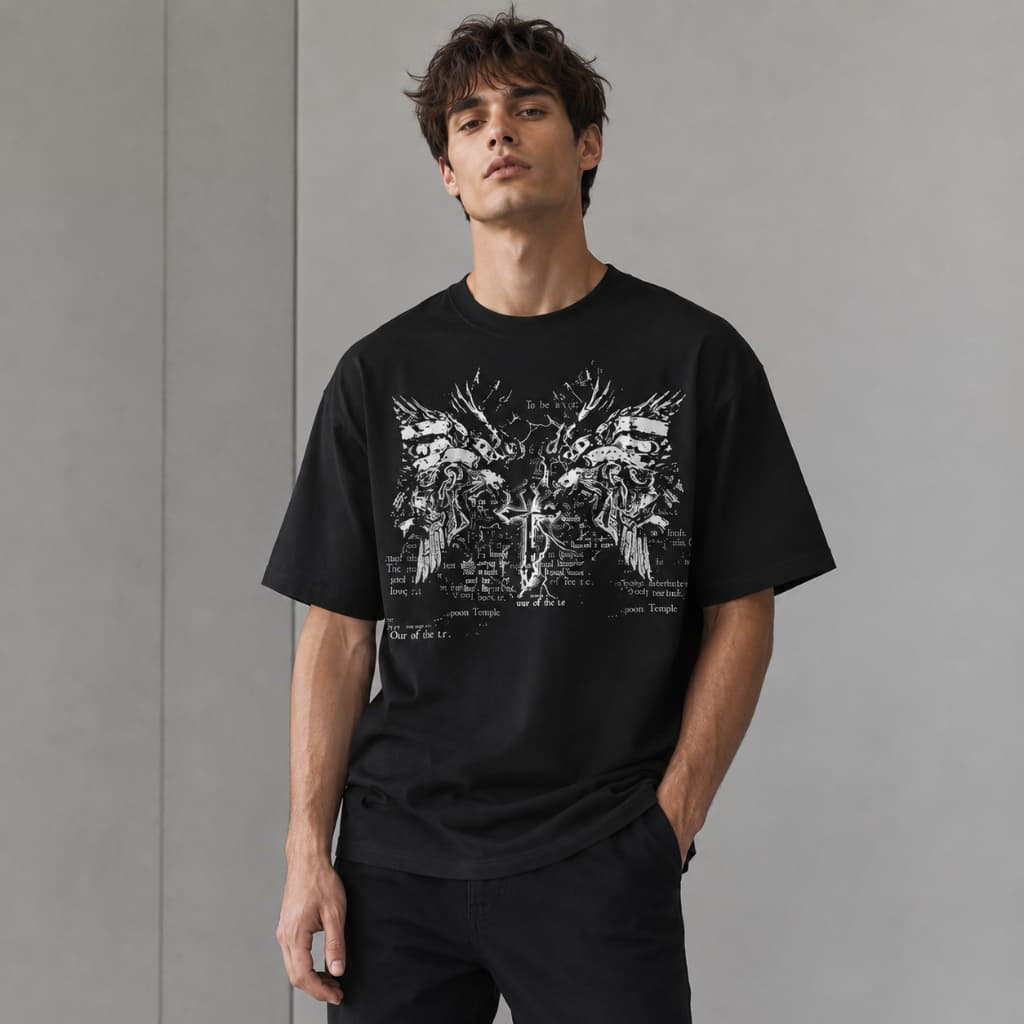 Camiseta Gótica Punk  Unissex 100% Algodão Estampada 100% Algodao Premium