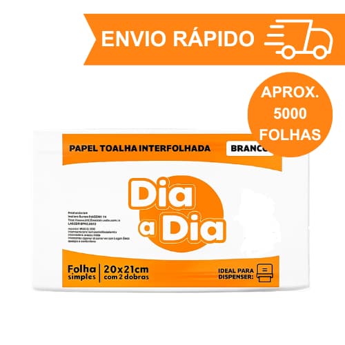Papel Toalha Interfolha Branco Premium 20x21