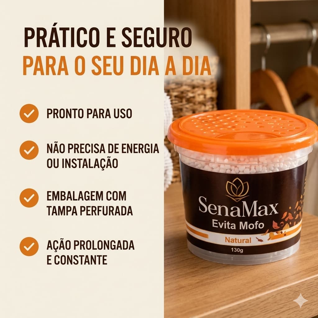 Desumidificador Antimofo De Armário e Guarda Roupa Ação Imediata e Contínua Contra Umidade