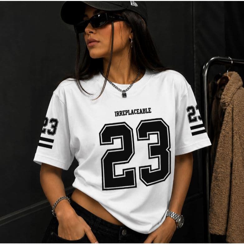 Camiseta Feminina Infantil Plus Size Unissex Streetwear Esportiva 23 Urbana Algodão Envio Rápido