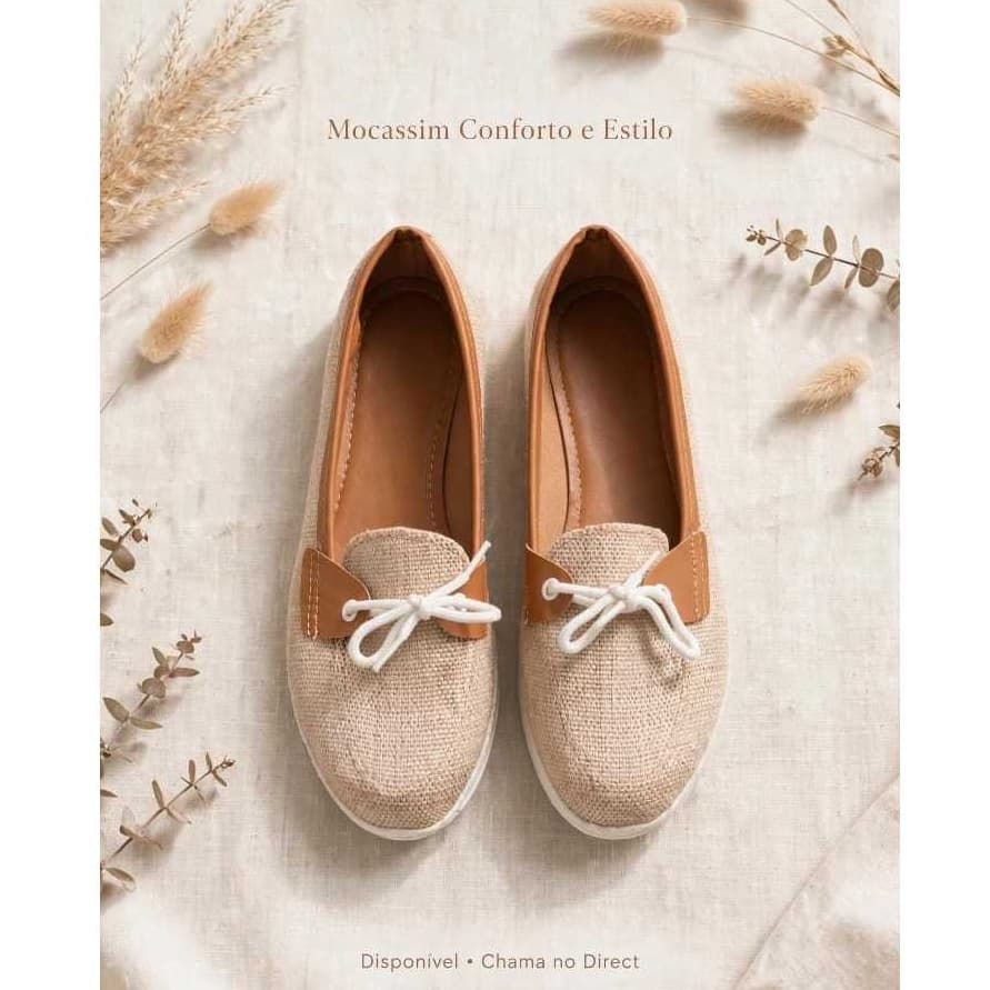 Sapatilha Mocassim, Sapatenis com cadarço casual
