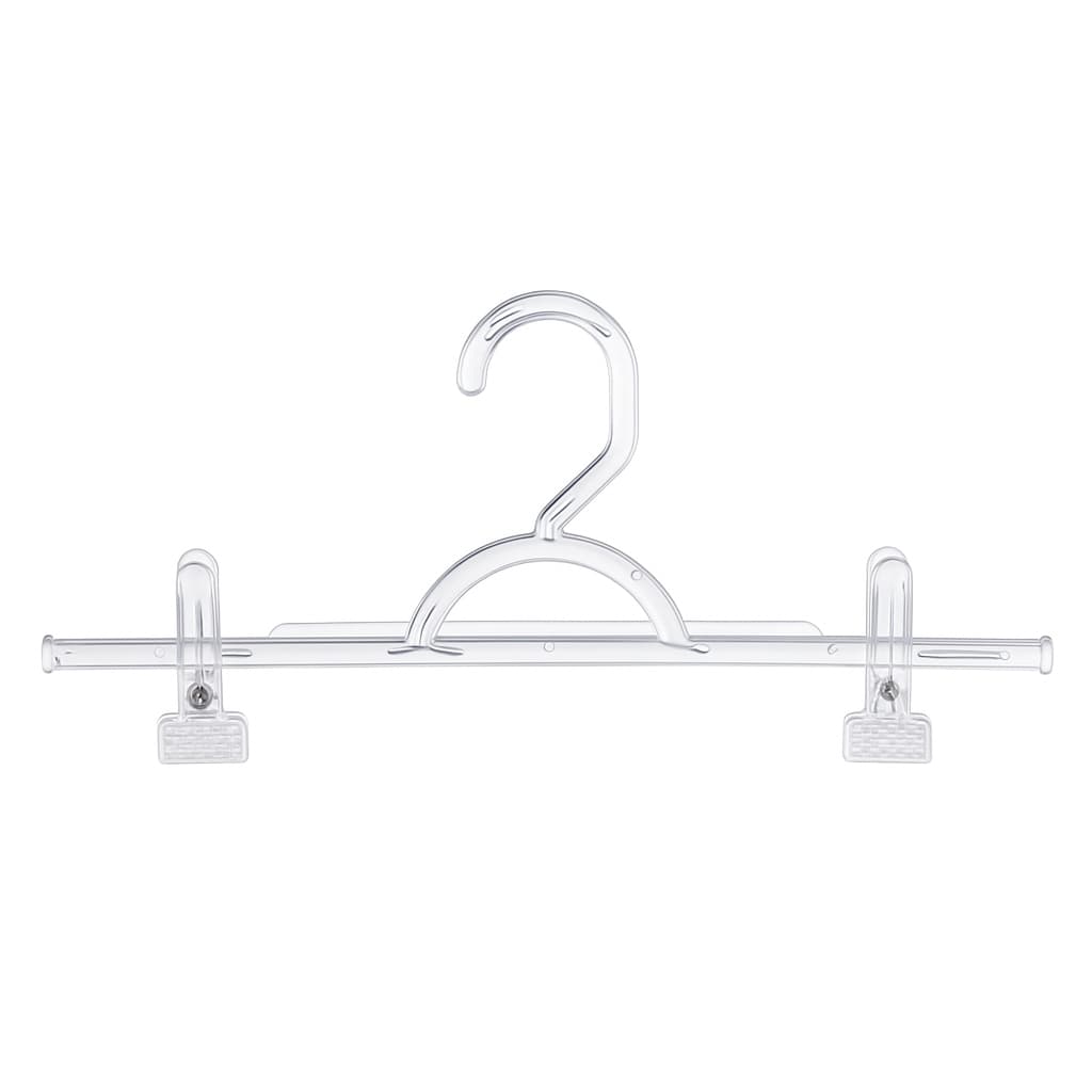10 Cabides Acrílico Saia Calça Short + 20 Presilhas Bermuda