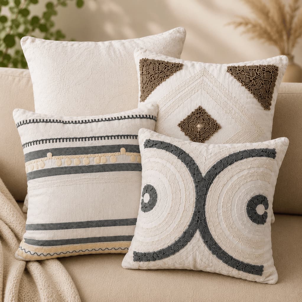 Capa de Almofada 45x45 Capas Decorativas Boho Chic Almofadas para Sofa Cama Decorativa