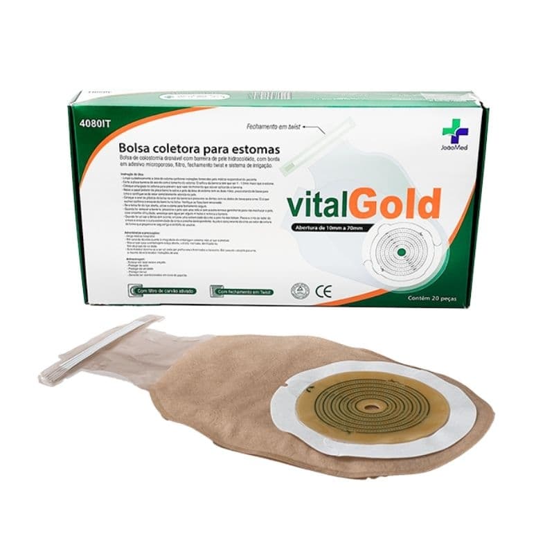 Bolsa para Colostomia Coletora 70mm Vitalgold