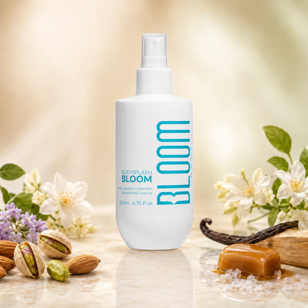 BLOOM - Body Splash Bloom Pistache, Jasmim e Caramelo 200mL
