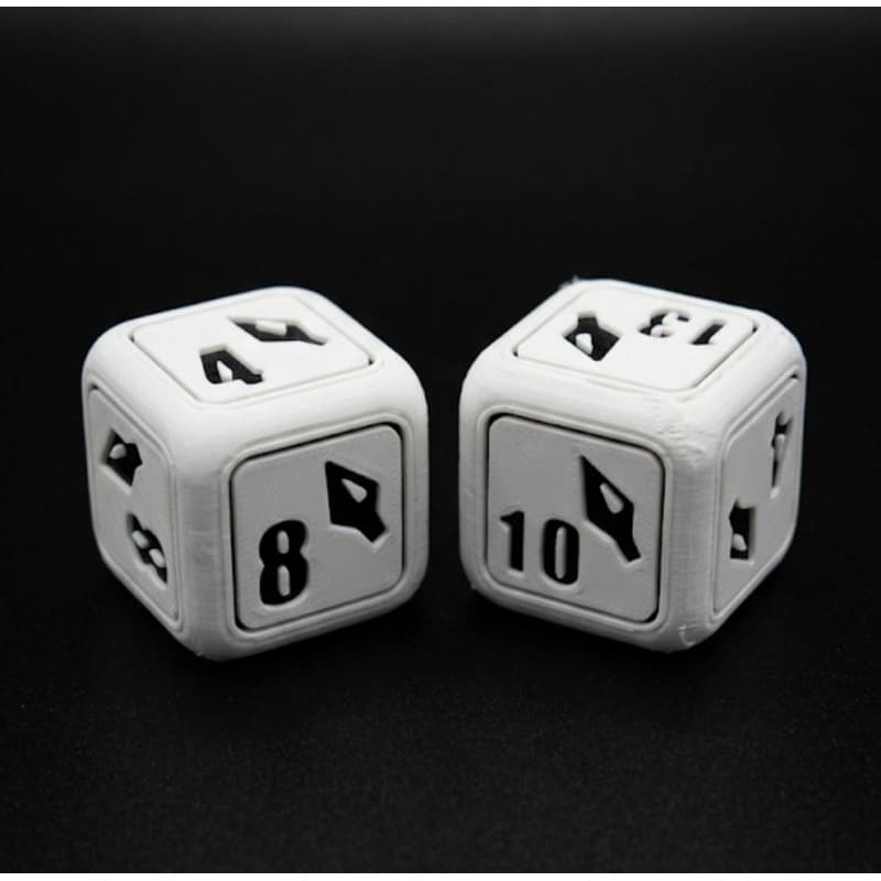 Dados Contador de Dano Premium para Card Games tcg - magic flesh and blood riftbound lorcana