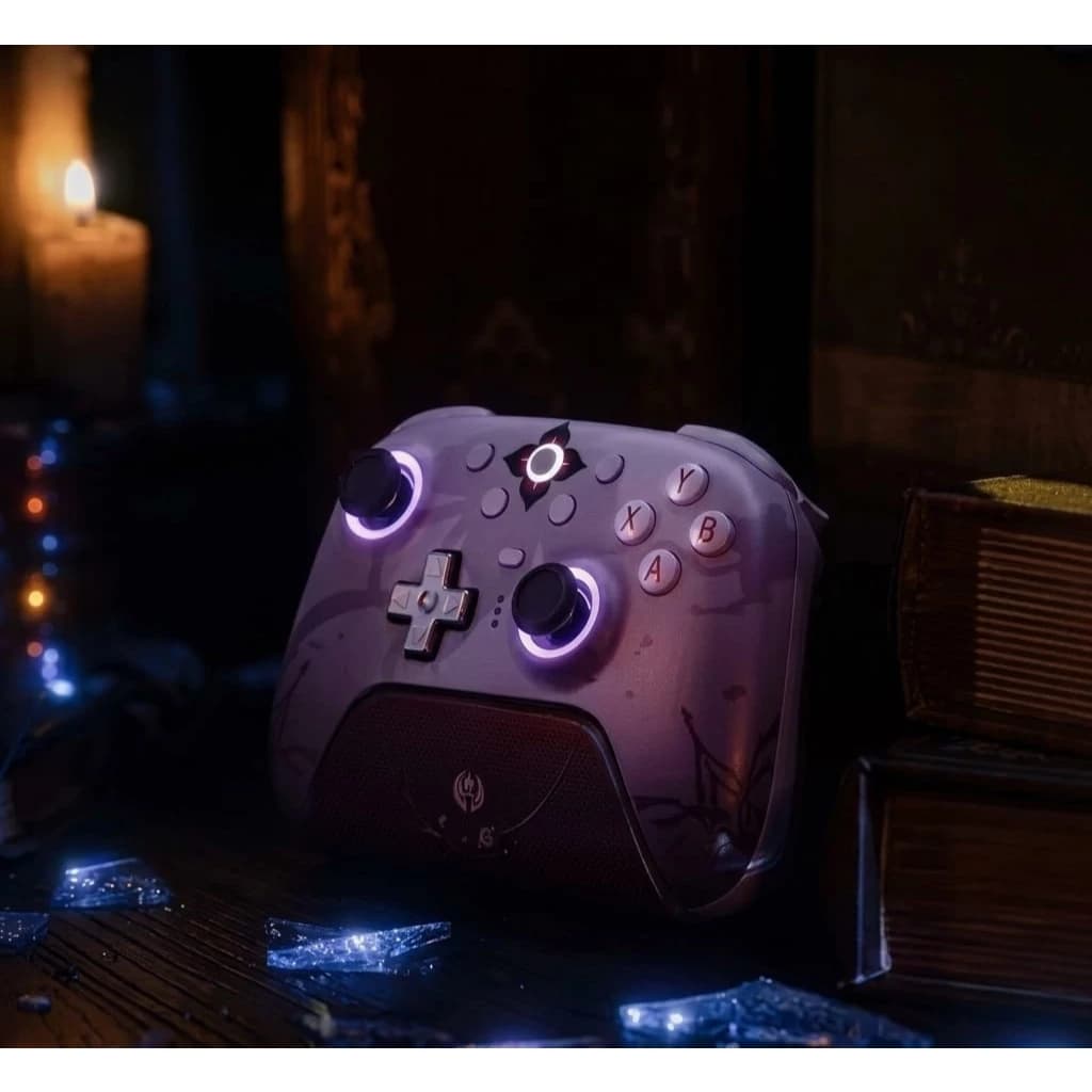 Controle 8BitDo Ultimate 2 Evernight | com Dock + Brindes Exclusivos da colab| RGB | Hall Effect