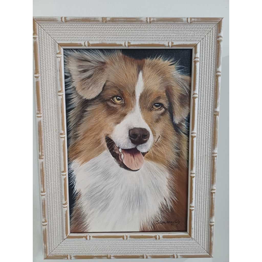 Pintura em óleo sobre tela medindo 20x30