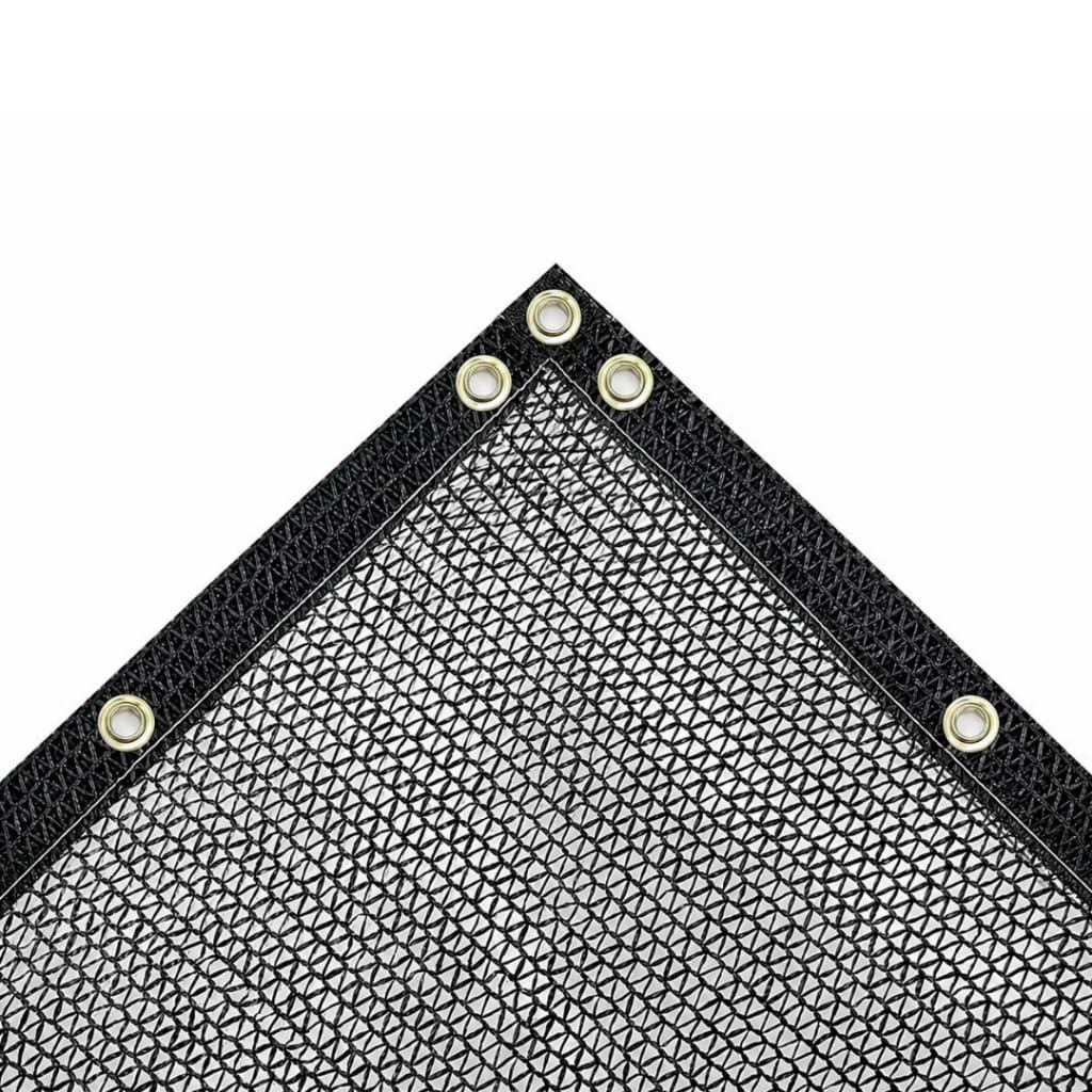 Tela de Sombreamento Preto 50% 2x0,80 Bainha/Ilhos