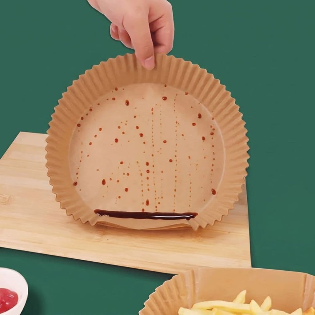Forma Descartável Papel Airfryer Antiaderente Para Cozinha