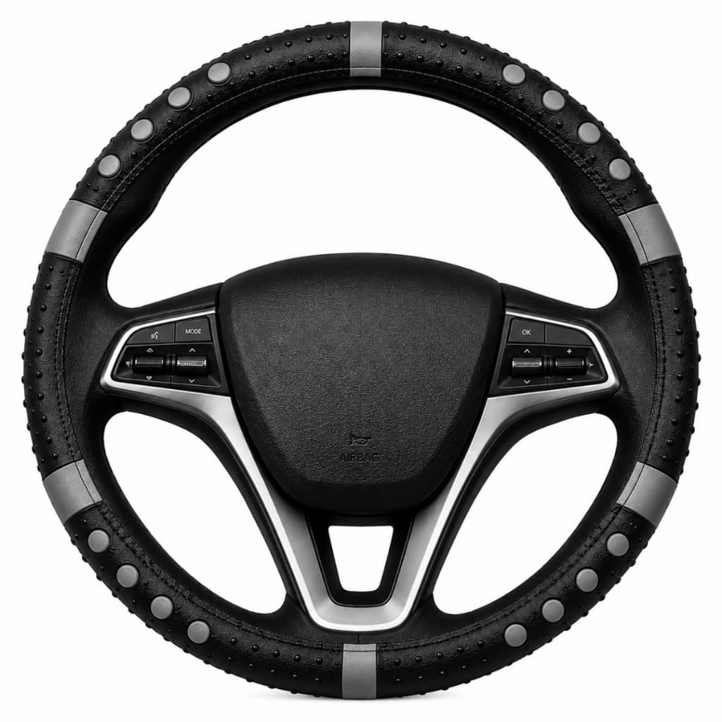 Capa de Volante Carro Massageadora em Borracha Antiderrapante Universal Confortável Premium