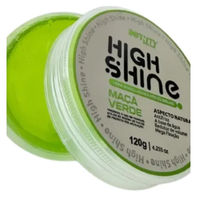 Kit 24 Ceras Modeladoras High Shine Maçã Verde ou Melancia 80g Brilho Intenso Fixação Profissional