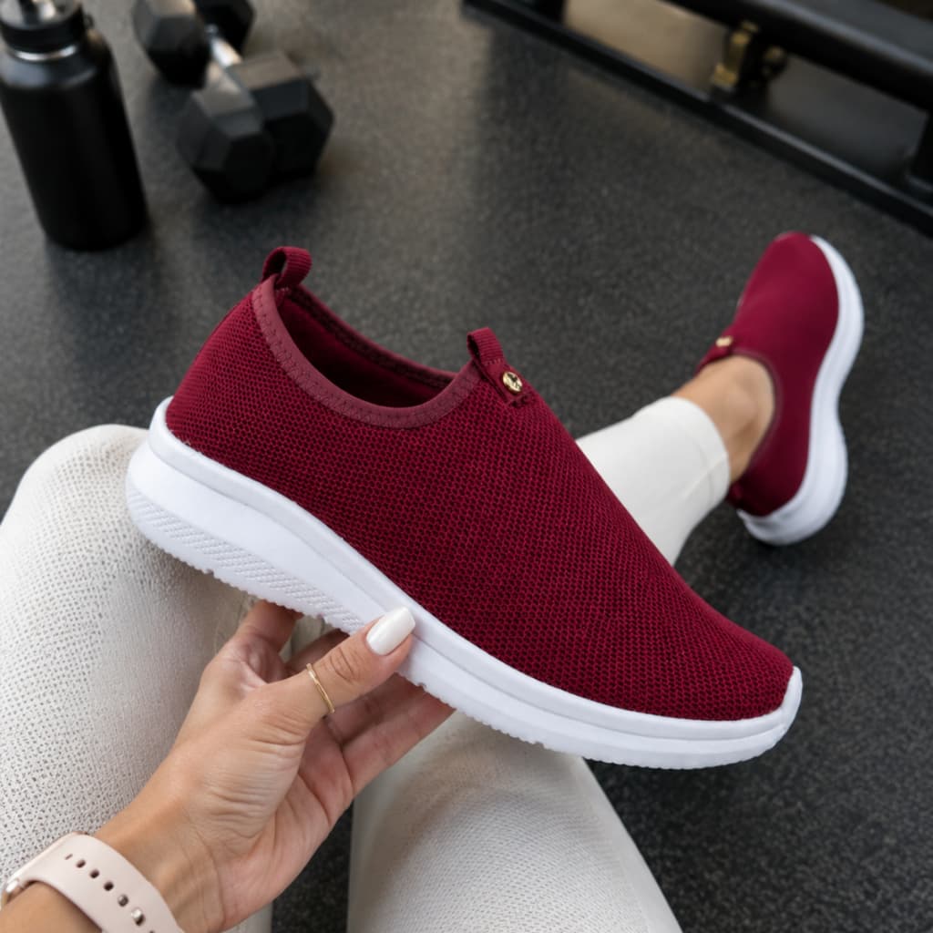 Tenis Meia Feminino Sem Cadarço Calça Facil