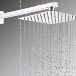 Ducha Inox 304 Chuveiro Luxo Quadrado de Silicone Reto/Articulado