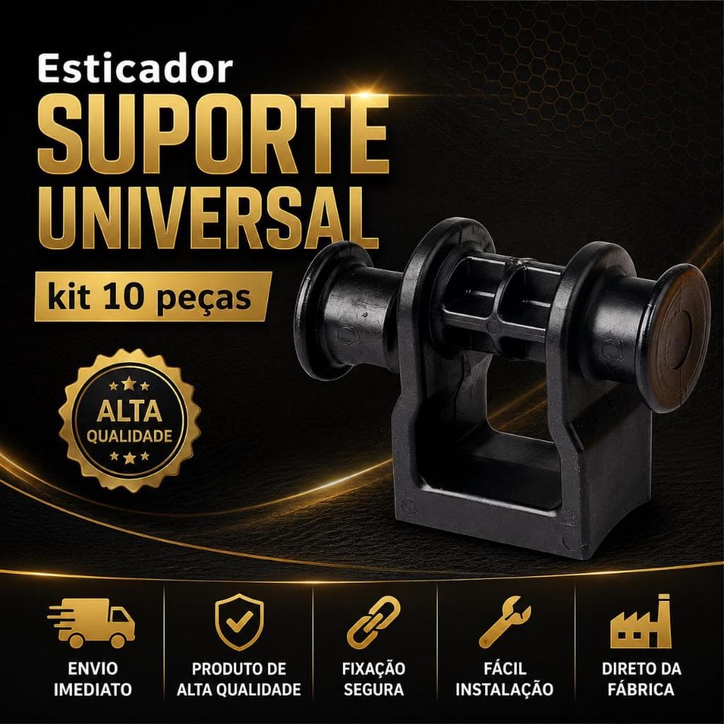 Kit 10 Peças Suporte Universal De Passagem Ancoragem Envio Imediato