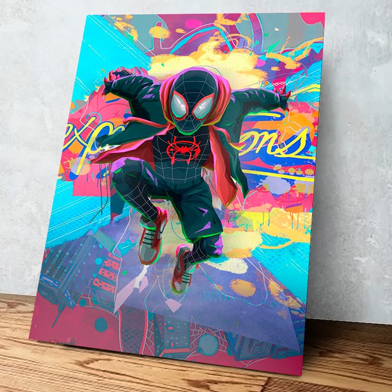 Placa Decorativa Quadro Homem Aranha, Spiderman, Venom, Miles Moralles, Avengers, A4 MDF