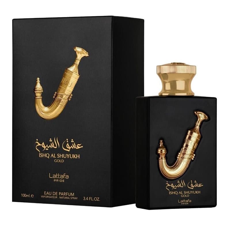 Perfume Árabe Lattafa Ishq Al Shuyukh Gold Eau de Parfum Unissex 100ml Original Importado